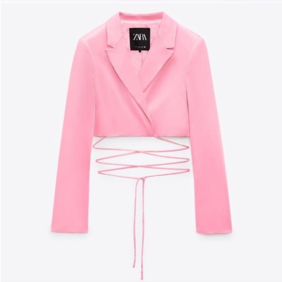 Barbiecore New Zara blogger fav xs hot pink blazer - Picture 1 of 4